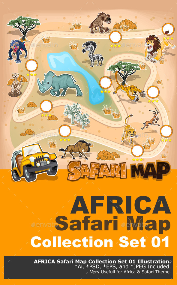 map of african lion safari